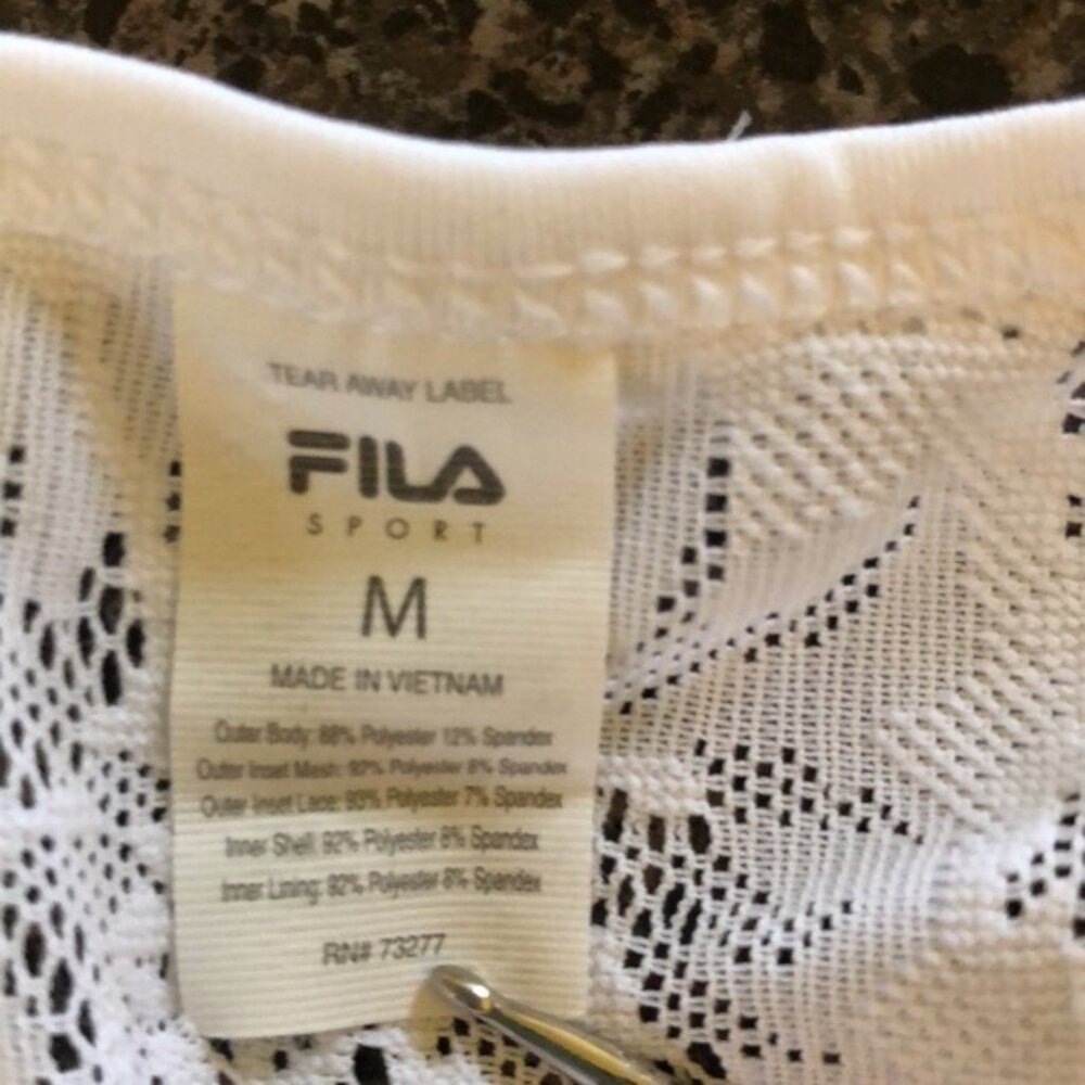 Fila Athletic Racer Back Top Halter Shirt Sleeveless Medium - Picture 4 of 4